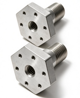 MTS 402641 Flensa Instalasi Berulir 3/4 "-16 UNF Sambungan Flensa Heksagonal