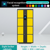 Armoire de stockage électronique à 8 portes avec reconnaissance faciale, casier intelligent pour supermarché, centre commercial, vente en gros, OEM