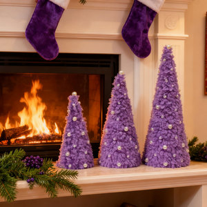 Giáng Sinh Bảng Trang Trí Sang Trọng Cone Mini Cây Giáng Sinh Với Ngọc Trai Cho Xmas Năm Mới Mùa Đông Nhà Trong Nhà Bàn Trang Trí Nội Thất Quà Tặng - Product Image 2