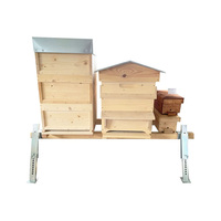 Support de fond de ruche réglable en métal pour apiculteur