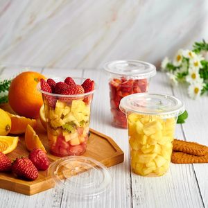 16oz 20 22 24oz Smoothies personnalisés boissons froides tasse en plastique biodégradable jetable clair café tasse PLA avec couvercle - Product Image 4