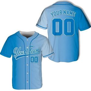 Vente en gros de t-shirts à manches courtes sur mesure, maillots de baseball, logo personnalisé, couture/impression, séchage rapide, vêtements de sport unisexes - Product Image 5