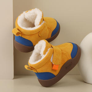 Chaussures pour tout-petits unisexes d'hiver, 1-2-3-4 ans, semelle souple, doublure en polaire épaisse, antidérapantes, bottes de neige pour bébé - Product Image 3