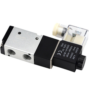 Vanne Solénoïde 3V210-08 DC24V 12V AC36V AC110V AC220V 2 Positions 3 Voies Port 1/4 po Milieu à Température Normale - Product Image 1