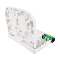 Meilleur prix pour une utilisation en intérieur SC APC Boîte à bornes en fibre optique en plastique 2 cœurs FTTH Infrastructure réseau Façade Panneau de prise