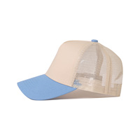 Gorra Trucker de Malla de 5 Paneles de Alta Calidad con Logotipos Bordados Personalizados, Visera Curva, Transpirable y Ajustable para Uso Casual al Aire Libre