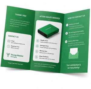 Impression de brochures pliables personnalisées de qualité supérieure, couleur intégrale, cartes de service après-vente et dépliants d'insertion pour entreprises - Product Image 1