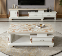 Meuble TV moderne pour salon, table basse, armoire de rangement au design confortable pour hôtel et villa
