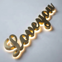 Letreros Comerciales Personalizados de Entrega Rápida, Letreros LED, Letras con Iluminación LED 3D para Logotipos de Empresas, Letreros para Tiendas en Exteriores