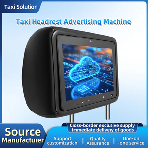 Écran tactile publicitaire pour appuie-tête de taxi 10,1 pouces, Android 12-24V, 4G WIFI, affichage arrière pour la mobilité intelligente - Product Image 1