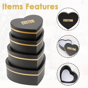 Customized Professional Manufacturer Luxury Jewelry & Watch Heart Shaped <b>Gift</b> <b>Box</b> With Custom Logo - Product Image 2