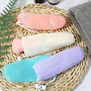 Sac à savon moussant épaissi à 6 couches, brosse nettoyante faciale en maille, éponge de bain naturelle pour adultes, pour le corps et la douche - Product Image 4