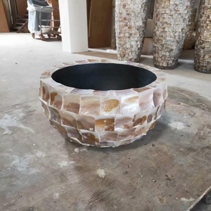 Popolare nei paesi bassi modello di mare fioriere In madreperla grande <span class=keywords><strong>conchiglia</strong></span> MOP <span class=keywords><strong>vaso</strong></span> da pavimento - Product Image 5