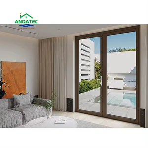Ventanas abatibles de vidrio con inclinación y giro Individual Doble hacia afuera Ventana abatible de aluminio Toldo <span class=keywords><strong>Bisagra</strong></span> <span class=keywords><strong>Puerta</strong></span> francesa abatible - Product Image 4