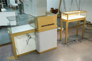 Современная витрина для часов на заказ, витрина, светодиодное освещение, мебель для магазинов, модный стеклянный шкаф для часов - Product Image 5