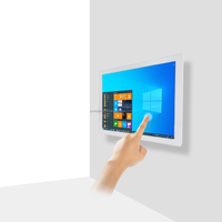 Moniteur industriel multi-touch PCT de 17 pouces intégré à écran tactile capacitif mural pour armoire