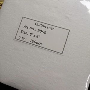 100 precortado peso medio 50gms algodón desgarro estabilizador respaldo 8x8 se adapta a aros 4x4 Fusible para bordado a máquina 100% algodón - Product Image 1