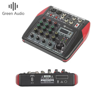 Console de <span class=keywords><strong>mixage</strong></span> audio <span class=keywords><strong>DJ</strong></span> GAX-MU4 à 4 canaux prenant en charge le moniteur Blueteeth 48V pour la diffusion Web d'enregistrement de fête karaoké - Product Image 2