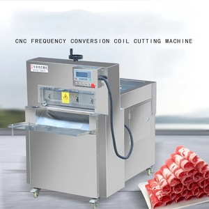 Nouvelle machine à trancher la viande automatique commerciale PF, <span class=keywords><strong>prix</strong></span> usine, 220V, épaisseur réglable, lames en acier inoxydable, 300-500kg/h - Product Image 3