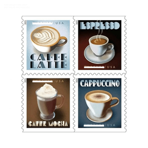 Collection de <span class=keywords><strong>timbres</strong></span> <span class=keywords><strong>en</strong></span> papier <span class=keywords><strong>en</strong></span> gros pour l'achat <span class=keywords><strong>en</strong></span> <span class=keywords><strong>ligne</strong></span> de boissons expresso aux États-Unis 2021 – Étiquettes de <span class=keywords><strong>timbres</strong></span> permanents <span class=keywords><strong>en</strong></span> vrac - Product Image 5