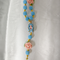 Nouveau Bracelet de main personnalisé en crochet sur le thème de la Nativité, Chaînes de main faites à la main, Accessoires porte-clés, Anneau porte-clés en peluche, Breloque de sac en peluche