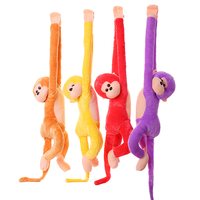 Hersteller Maßgefertigte Affen-Puppe Farbiger Langarm-Affen-Plüschpuppe Kinderspielzeug Geschenke für Kinder Mädchen