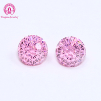 Pierres CZ de haute qualité 5A, coupe fantaisie Thousand Fire, 8 mm, pierres de zircone cubique colorées pour accessoires d'art des ongles