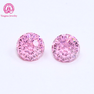 Batu <span class=keywords><strong>CZ</strong></span> Berkualitas Tinggi 5A Potongan Fancy Thousand Fire 8mm Batu Permata Zirkonia Kubik Berwarna untuk Aksesoris Seni Kuku - Product Image 4