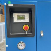 Compresseur d'air industriel à vis ZAKF Z5EV fabriqué en Chine, 220V/60Hz, 5HP, monophasé, refroidi par air, lubrifié, stationnaire, avec PLC et roulement