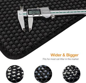 Waterproof Environmental Reusable Double Layers EVA <b>Cat</b> Sand Trapping <b>Mat</b> Non-slip Easy-to-clean Modern Solid Custom Color Pad - Product Image 4