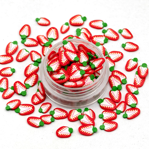 Số lượng lớn <span class=keywords><strong>polymer</strong></span> đất sét lát trái cây dưa hấu Dâu Tây chanh rắc DIY Slime mix mềm gốm Nail Art trang trí DIY Craft - Product Image 2