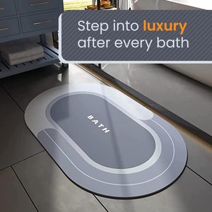 Alfombrilla de Baño Personalizada de Goma Antideslizante de Secado Rápido y Súper Absorbente de Diatomita para Ducha, Lavabo y Bañera - Product Image 2
