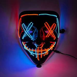<span class=keywords><strong>Masque</strong></span> en plastique lumineux LED fluorescent - <span class=keywords><strong>Masque</strong></span> lumineux <span class=keywords><strong>pour</strong></span> <span class=keywords><strong>les</strong></span> fêtes d'anniversaire, d'Halloween, de Noël, du Nouvel An, <span class=keywords><strong>les</strong></span> bars et <span class=keywords><strong>les</strong></span> danses - Product Image 6
