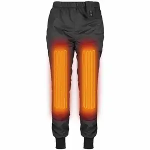 Pantalones calefactables para hombre de 12V para invierno, ropa deportiva con calefacción eléctrica con 2 zonas de calor, pantalones protectores para motocicleta, ciclismo de carreras