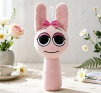 Poupée en peluche en coton en gros avec rembourrage en coton PP, taille 20 cm, pour accessoires de jeu