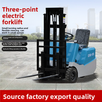 Chariot élévateur électrique compact CPD-08 de 0,8 tonne, nouveau modèle à trois points, pour le transfert de petites charges