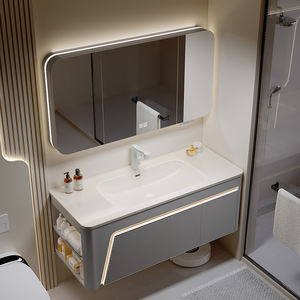 Mueble de Baño Inteligente con Espejo, Montado en la Pared, Ecológico, con Acabado Lacado, de Alta Calidad y Bajo Precio, Certificado por CE, Directo de Fábrica - Product Image 4