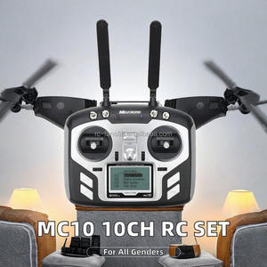 Transmisor RC <span class=keywords><strong>Microzone</strong></span> MC10 de 10 Canales y 2.4 GHz FHSS con Receptor MC9008S, PCM2048 PWM /M.Bus para Piezas de Aviones y Drones de Carreras FPV - Product Image 3