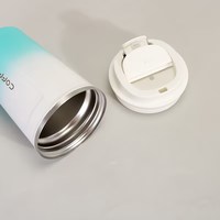 Mug de voyage isotherme avec couvercles anti-fuite en acier inoxydable, gobelets thermiques réutilisables pour boissons chaudes/froides