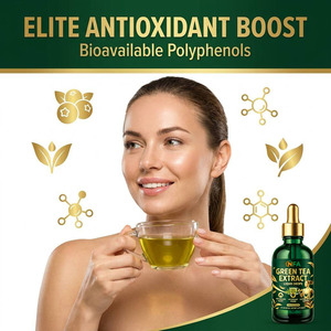 Extrait de thé vert liquide OEM ODM en gouttes, contient 250 mg d'extrait de thé vert, soutient le métabolisme, aide naturelle à la perte de poids - Product Image 4