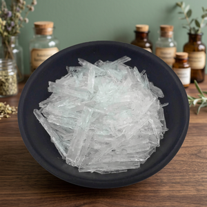 Cristales de Mentol Natural, Sabor a Tabaco, Comestibles, Grado Superior, 99.9% de Pureza, Certificación ISO, CAS 89-78-1, FEMA 2665, MF C10H20O, Marca KBS - Product Image 3