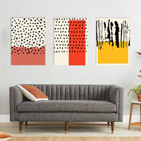 Décoration d'intérieur, art mural sur toile minimaliste nordique, affiche artistique, peinture abstraite géométrique, blocs de couleurs, peinture bohème