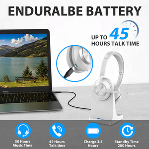 หูฟังไร้สายแบบ Dual Mode ENC เล่นได้นาน 45 ชั่วโมง กันน้ำระดับ IPX5 คุณภาพเยี่ยม เหมาะสำหรับออกกำลังกาย วิ่ง เดินทาง และกันเหงื่อ - Product Image 3