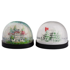 Globo di Neve in Plastica <span class=keywords><strong>con</strong></span> Città in Miniatura, Souvenir Turistico <span class=keywords><strong>con</strong></span> Liquido e Statuette 3D Personalizzate: Torre Eiffel, Statua della Libertà - Product Image 2