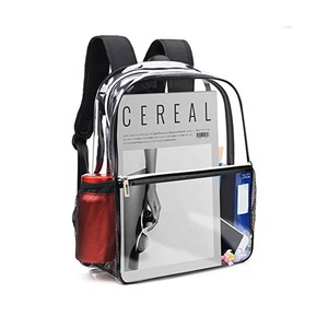 Custom Promotion Beach <strong>Holiday</strong> Small Bagpack Waterproof Leisure Back Pack Bag Pvc Transparent Clear Stadium <strong>Backpack</strong> With Logo - Product Image 3