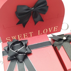 Bán buôn tùy chỉnh Polyester Halloween Wedding Bridal Đảng món quà gói Bow bao bì hộp - Product Image 2