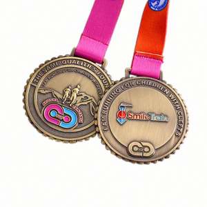 Production de médailles personnalisées pour jeux d'enfants, marathons, plaques commémoratives haut de gamme en or, argent et bronze, avec impression de logo - Product Image 5