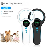 Lector de Etiquetas para Animales OEMODM, Escáner de Microchip RFID para Mascotas, Frecuencia de 134.2KHz y 125KHz, FDX B EMID, USB 2.4G, 800 Registros, Pantalla TFT de 1.44