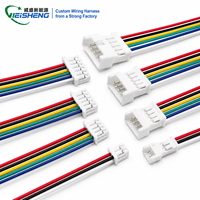 Kabel Konektor Elektronik Nylon JST GHR-05V-S 1.25mm 5Pin Male Female Locking Adapter, Rating IP20, 300V, Tembaga Berlapis Timah 1.0A