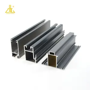 ZHONGLIAN African Market Nigeria Slim Rose Gold Aluminium Window Profile Extrusion Frame Suppliers